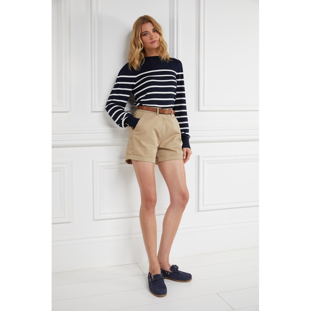 Kelsie Stripe Crew Neck Knit Jumper