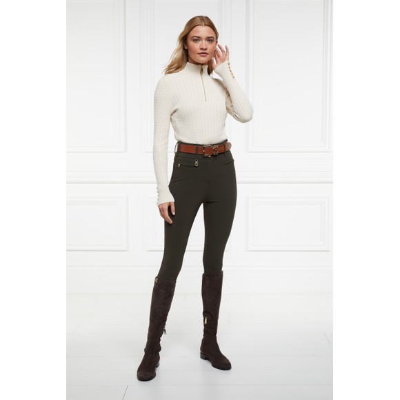 Holland Cooper Womens Green Contour Trouser main image