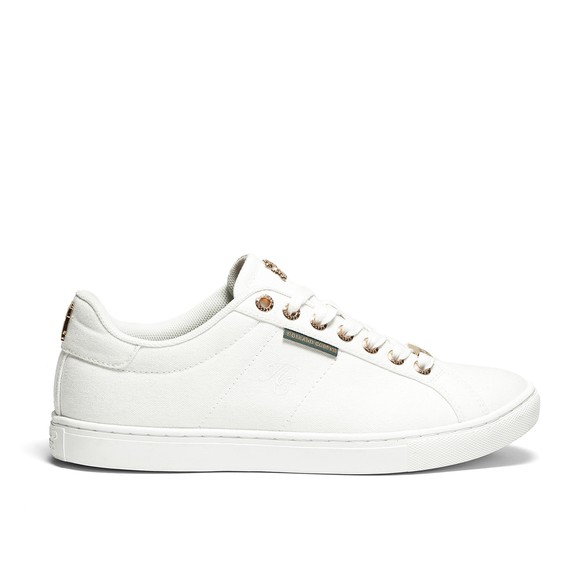 Holland Cooper Womens White Chelsea Court Trainer