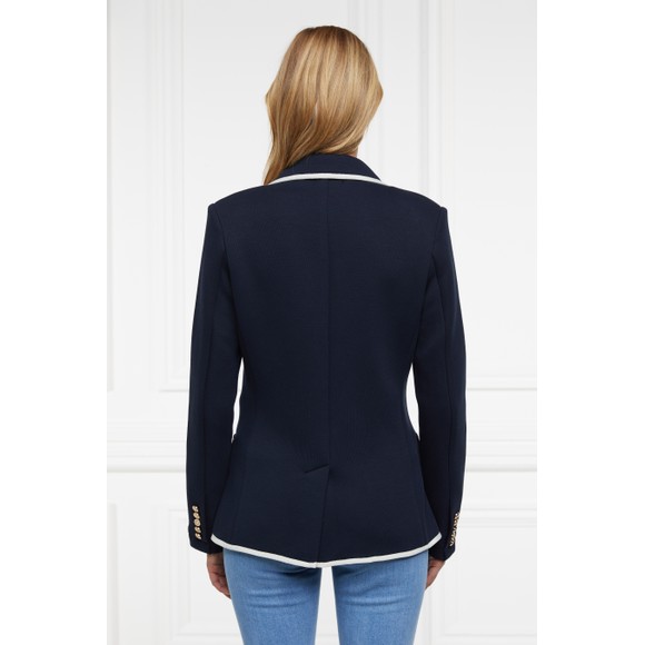 Holland Cooper Womens Blue Henley Blazer main image