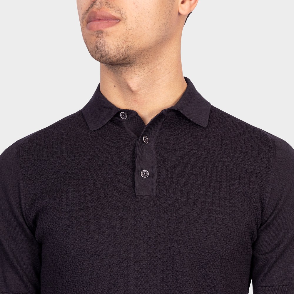 Remus Knitted Polo Shirt - Picture 4 of 4