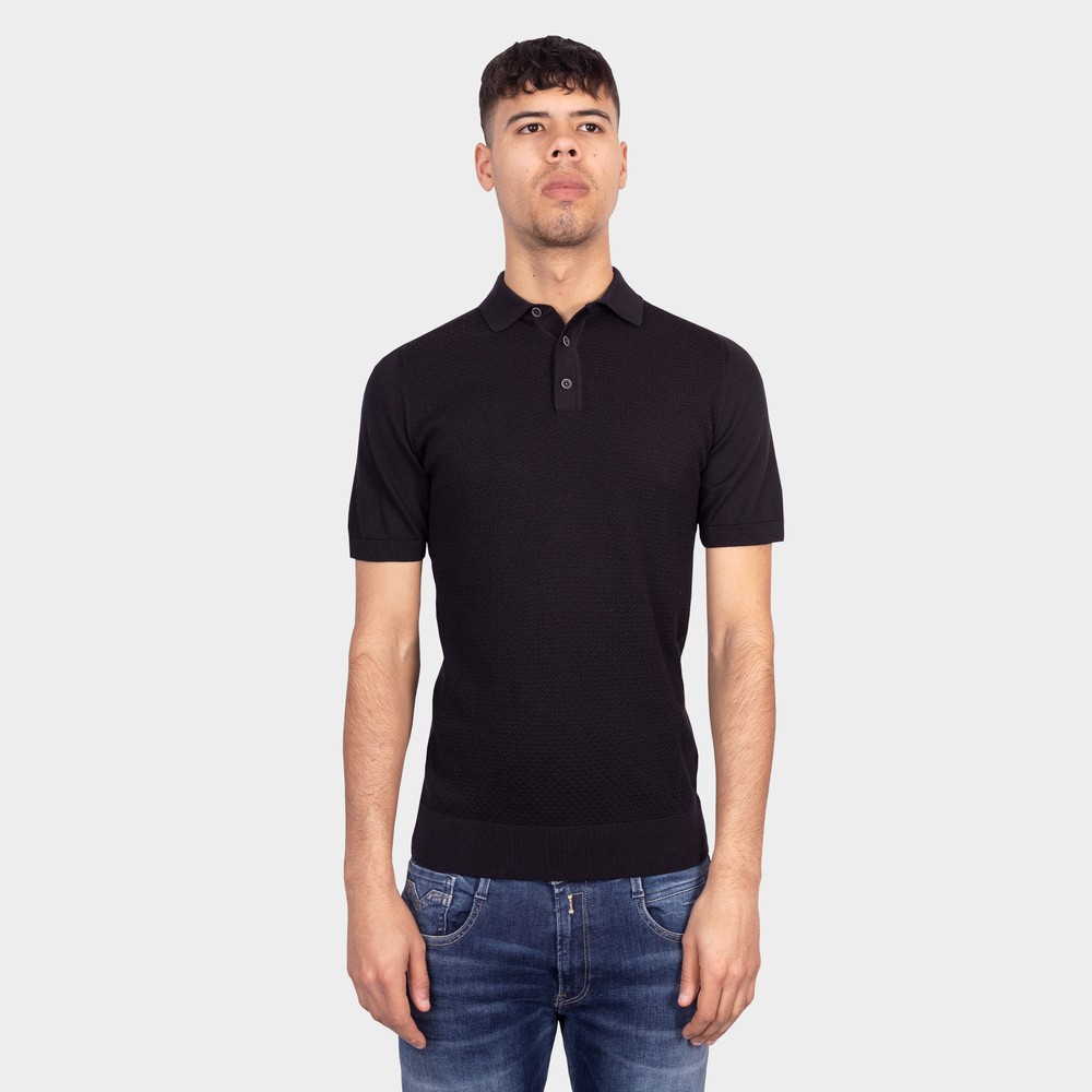 Remus Knitted Polo Shirt - Picture 2 of 4