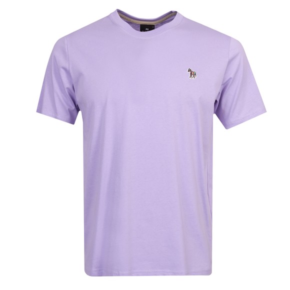 PS By Paul Smith T-Shirt Uomo In Cotone Biologico Con Zebra E Strisce Cycle Stripe, Colore Bianco, Taglia L, Vestibilità Regolare