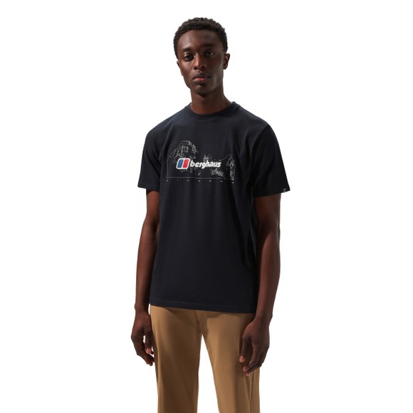 berghaus Mens Black Mountain Width T-Shirt #2