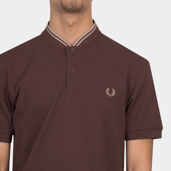 Fred Perry Mens Red Bomber Collar Polo #3