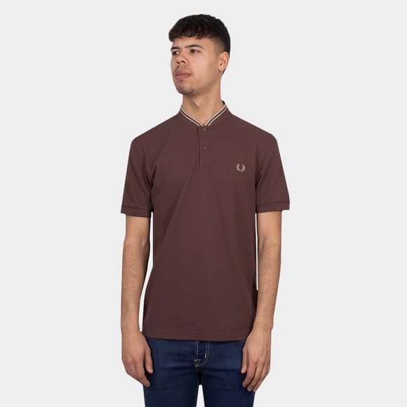 Fred Perry Mens Red Bomber Collar Polo #2