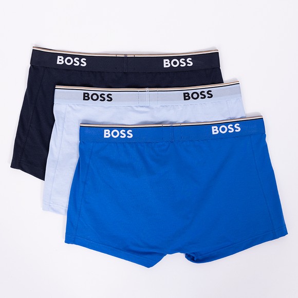 BOSS Mens Blue Power 3 Pack Boxers #3