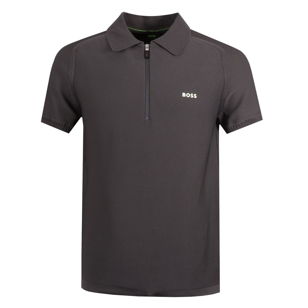 Athleisure Zayno Zip Knitted Polo Shirt