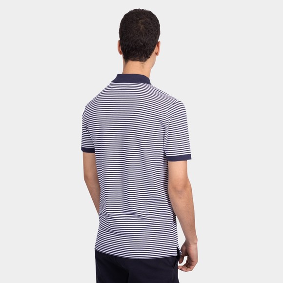 Sandbanks Mens Blue Striped Polo Shirt #4