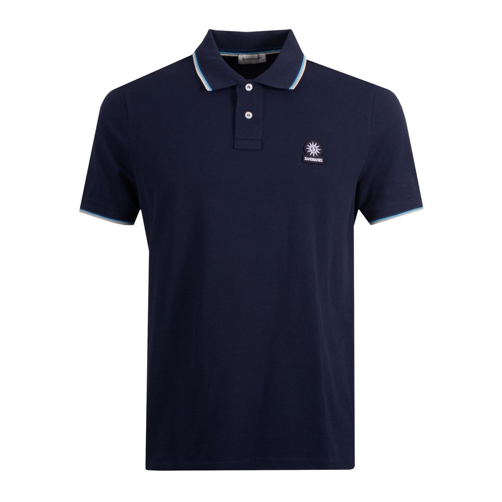 Tipped Badge Logo Polo Shirt