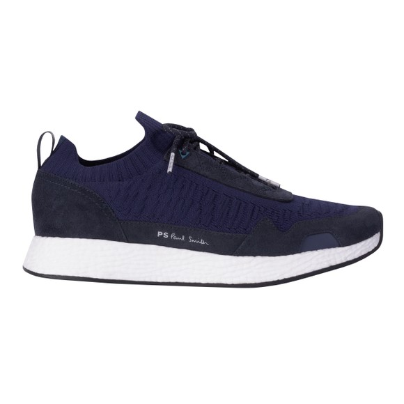 PS Paul Smith Mens Blue Rock Knitted Trainer main image