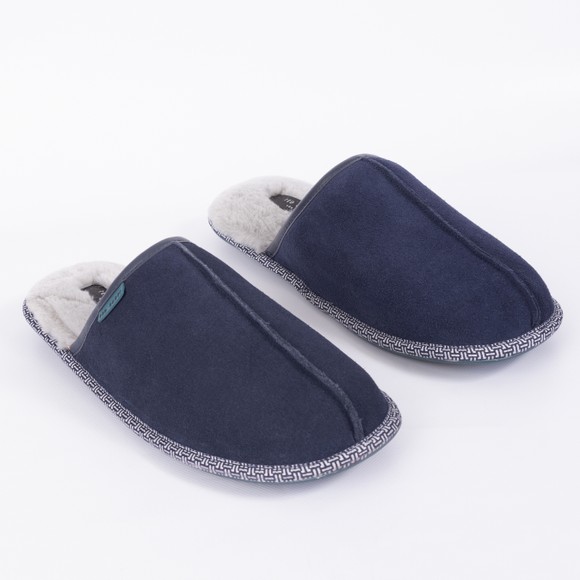 Ted Baker Mens Blue Peterr Suede Mule Slipper main image