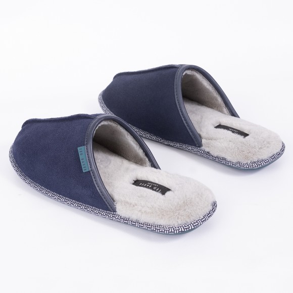 Ted Baker Mens Blue Peterr Suede Mule Slipper main image