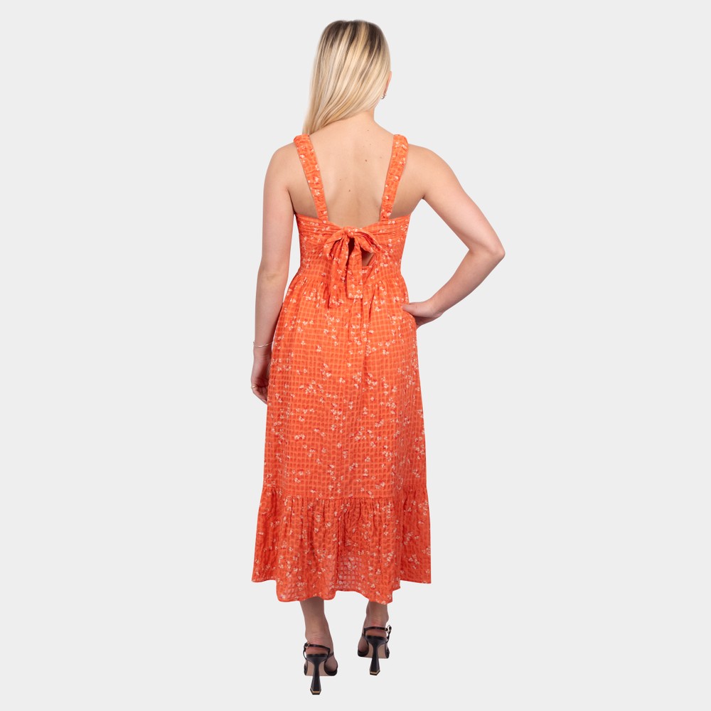 french connection burnt orange dress Rent French Connection Orange Dress UK 12