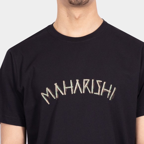 Maharishi Mens Black Bamboo Maharishi T Shirt #3