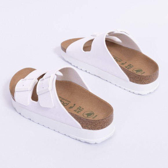 Birkenstock Womens White Arizona Papillio Platform Sandal main image