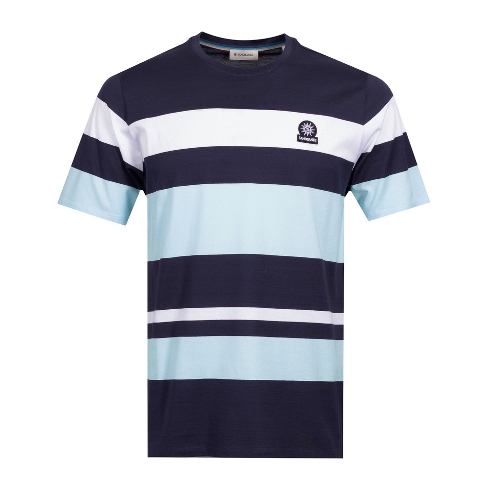 Badge Logo Stripe T-Shirt