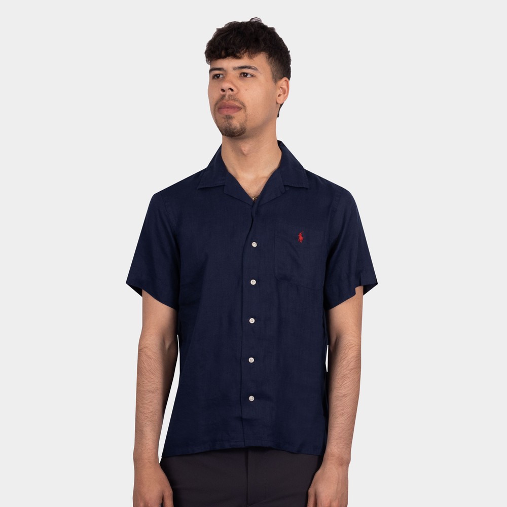 Polo Ralph Lauren Classic Fit Linen Short Sleeve Shirt Oxygen