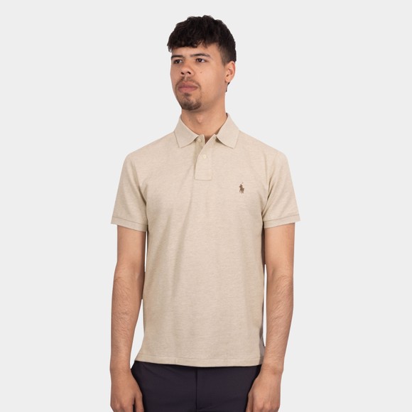 Polo Ralph Lauren Mens Brown Custom Slim Fit Short Sleeve Polo Shirt #2