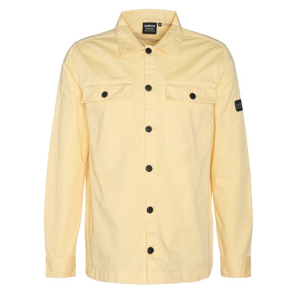 Barbour International Mens Yellow Adey Overshirt #1