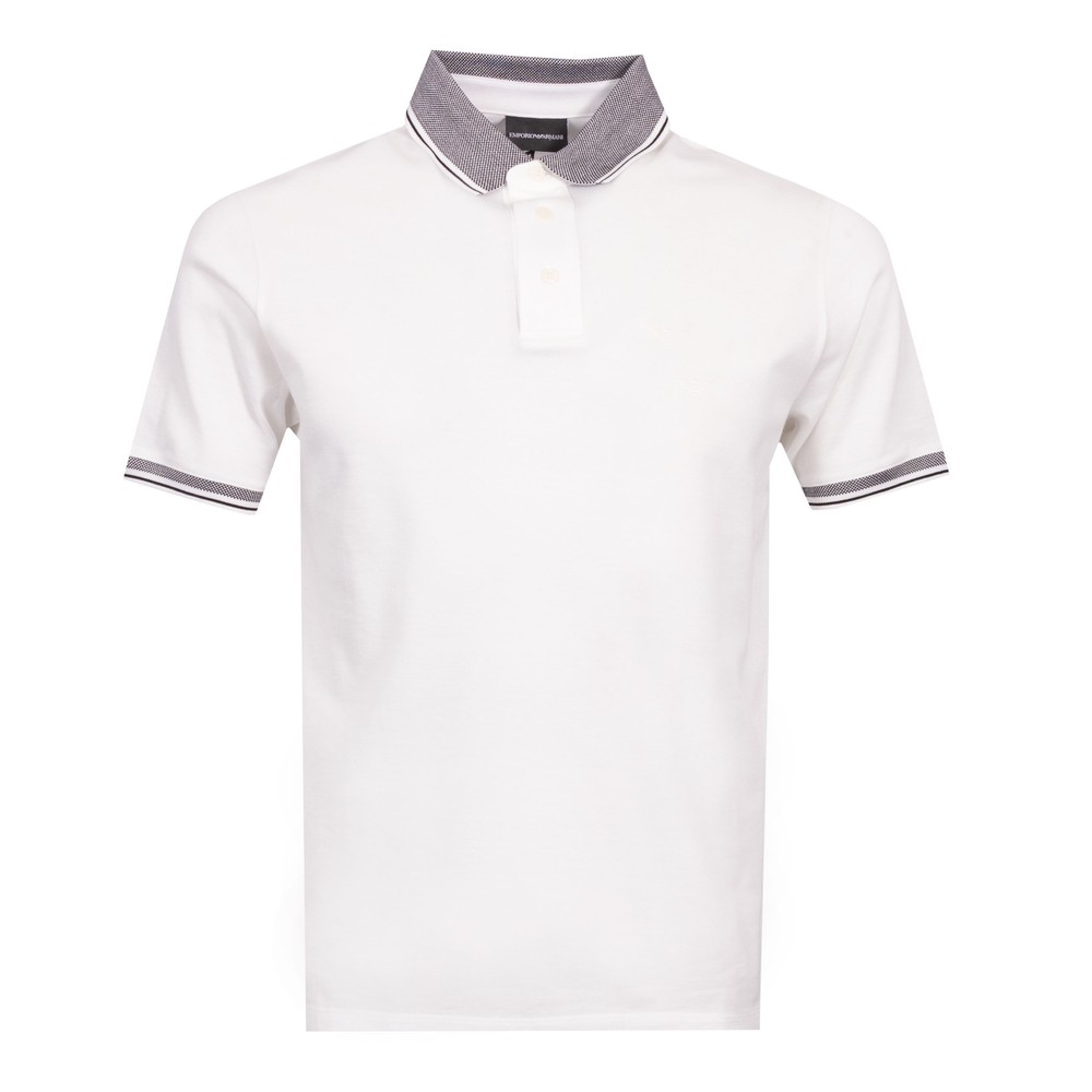 Textured Collar Polo Shirt