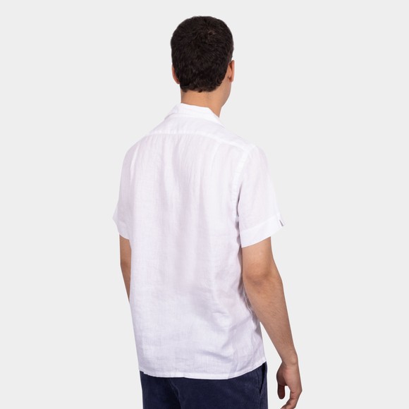 Polo Ralph Lauren Mens White Classic Fit Linen Short Sleeve Shirt main image