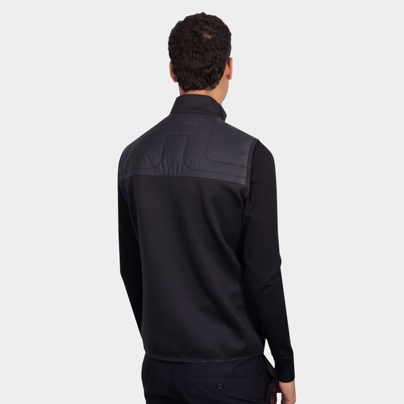J.Lindeberg Mens Black Martino Quilt Hybrid Vest main image