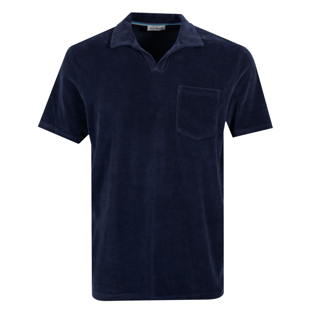 Revere Collar Toweling Polo Shirt
