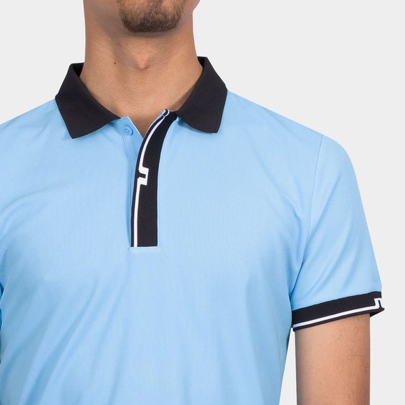 J.Lindeberg Mens Blue Bay Slim Polo Shirt #2