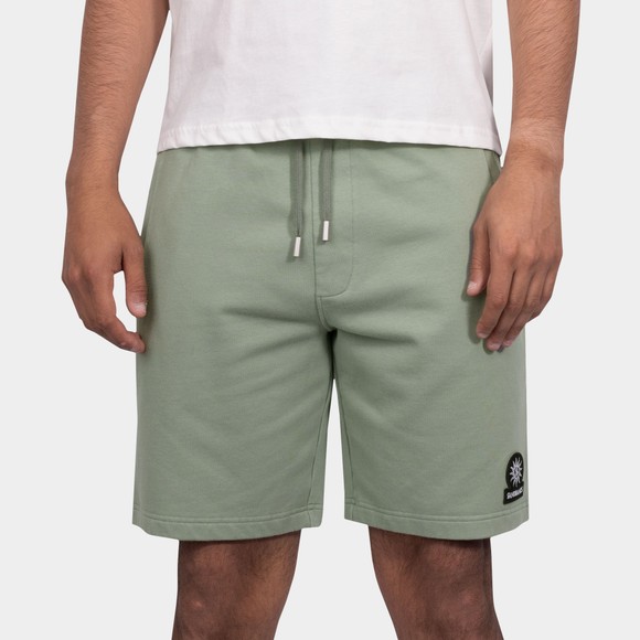 Sandbanks Mens Green Badge Logo Sweatshort #2