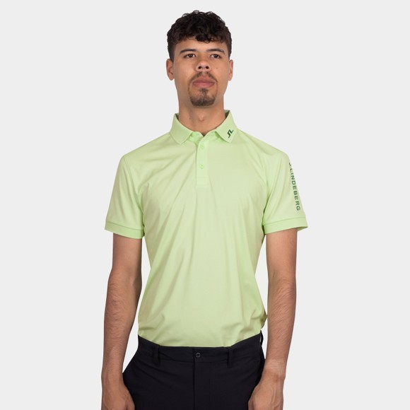 J.Lindeberg Mens Green Tour Tech Regular Fit Polo main image