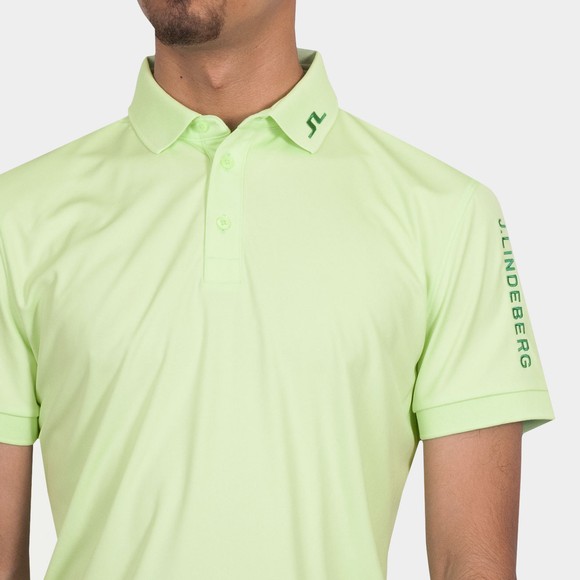J.Lindeberg Mens Green Tour Tech Regular Fit Polo main image
