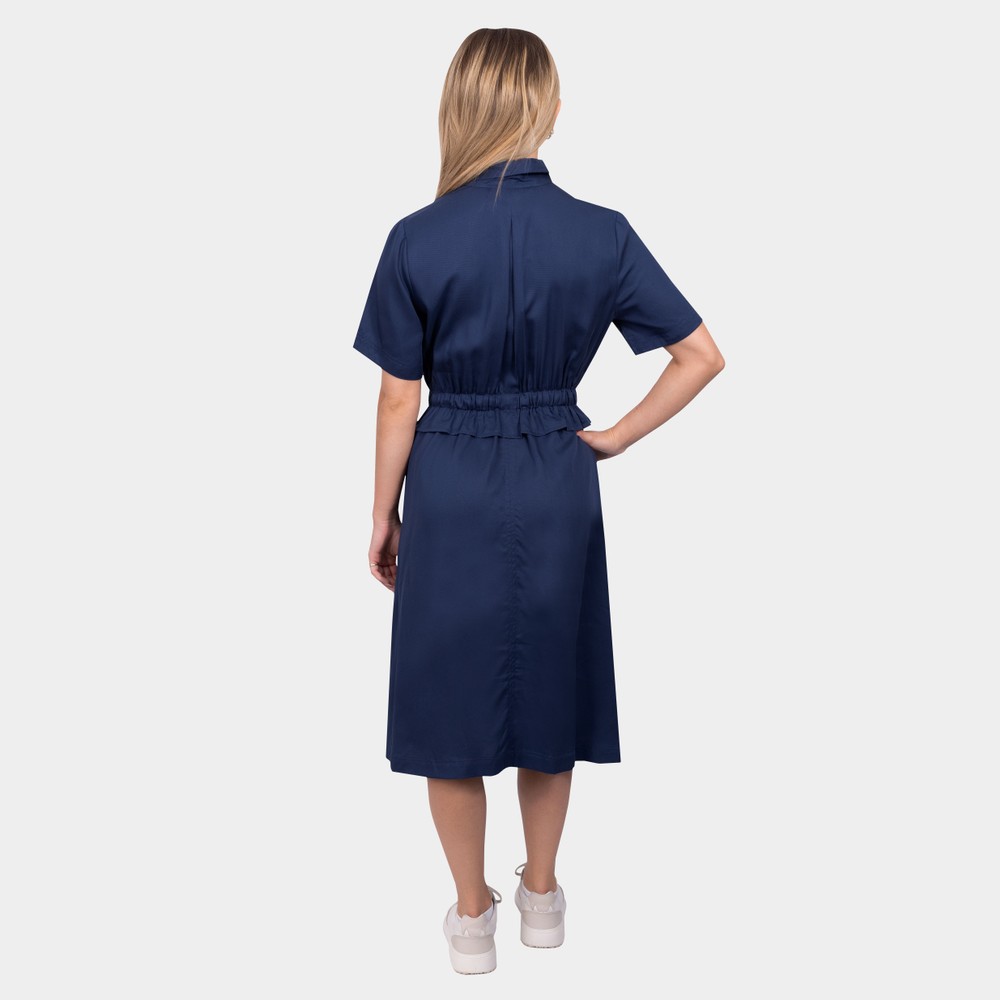 french connection blue shirt dress Chambray Denim Button Through Shirt Dress Mid Wash