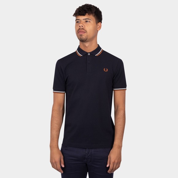 Fred Perry Mens Blue Twin Tipped Polo Shirt #2