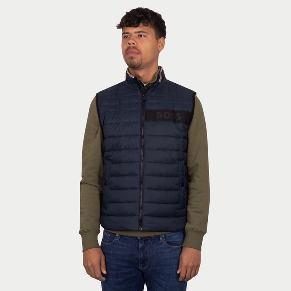 BOSS Mens Blue Formal Darolan Gilet #2