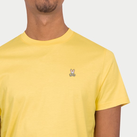 Psycho Bunny Mens Yellow Classic Crew Neck T-Shirt main image
