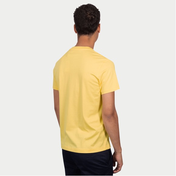 Psycho Bunny Mens Yellow Classic Crew Neck T-Shirt main image