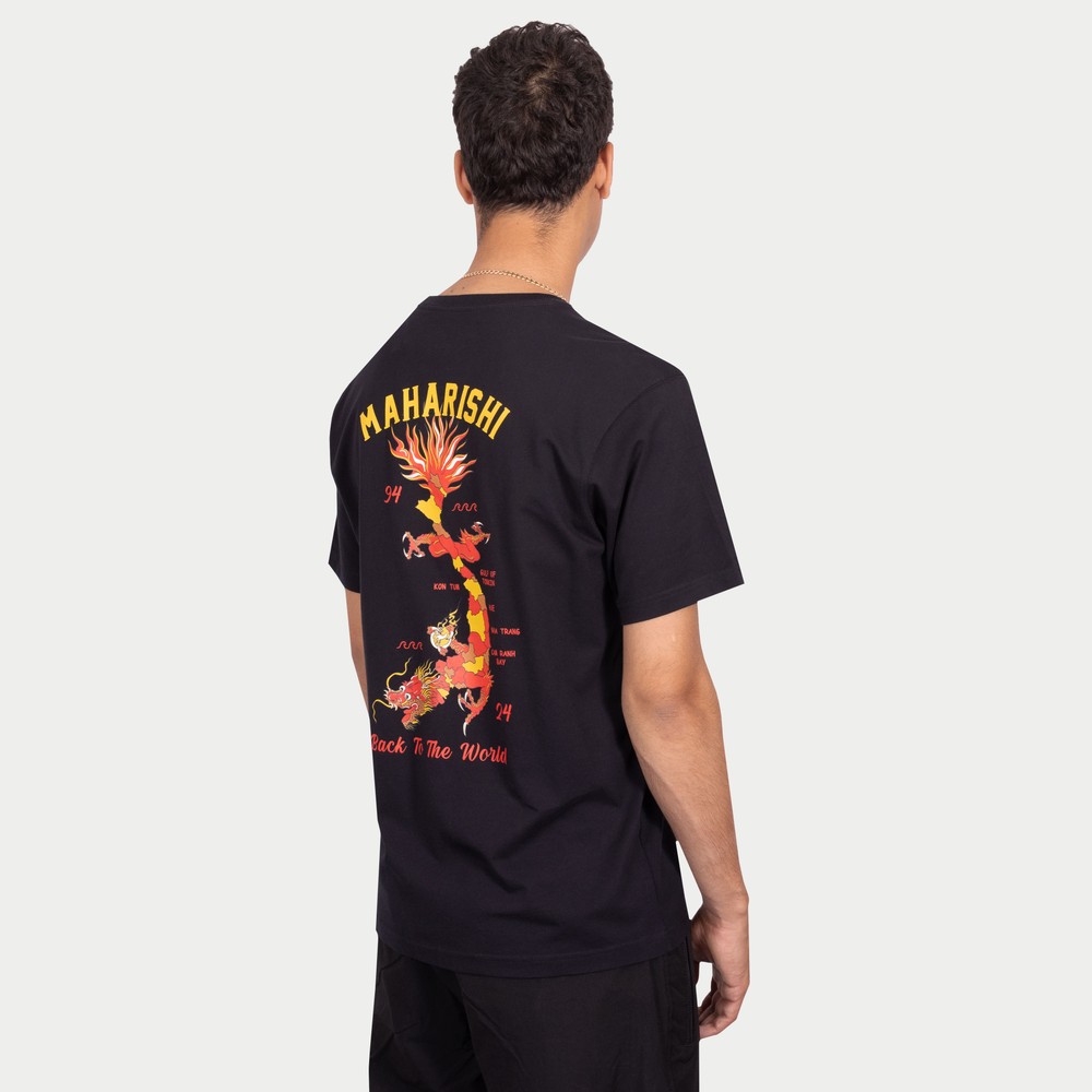 Maharishi Vietnam Dragon Map Artwork T Shirt | Oxygen Clothing