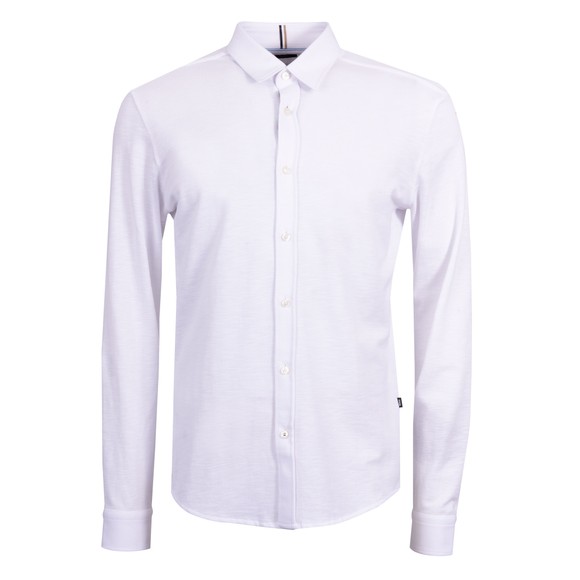 BOSS Mens White Formal ROAN Kent Jersey Shirt main image