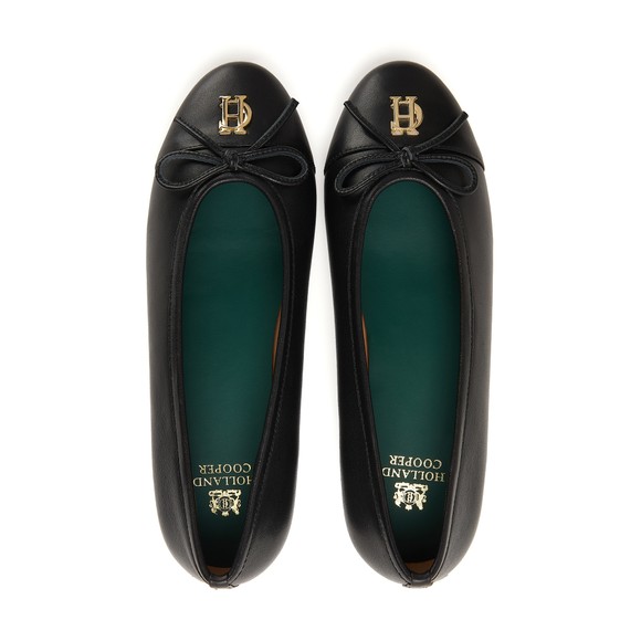Holland Cooper Womens Black Ballet Shoe main image