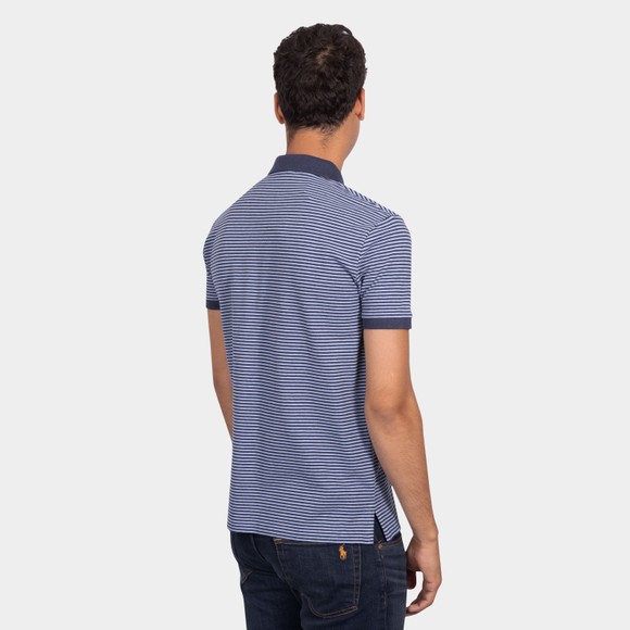 Polo Ralph Lauren Mens Blue Mesh Zip Polo Shirt main image