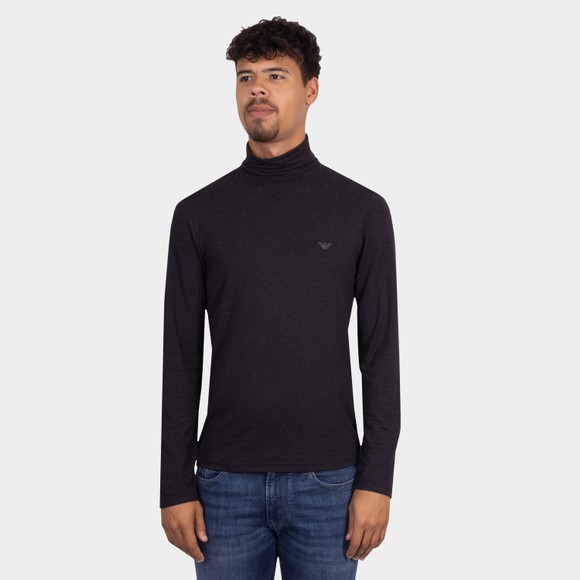 Emporio Armani Mens Black Roll Neck Base Layer main image