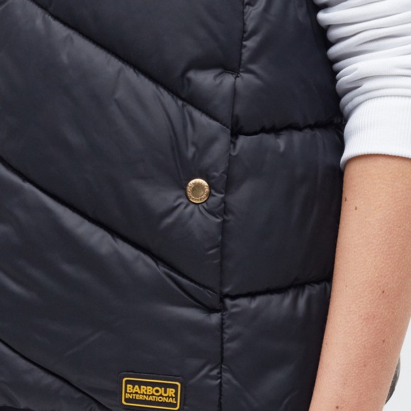 Barbour International Womens Black Mackney Gilet #3