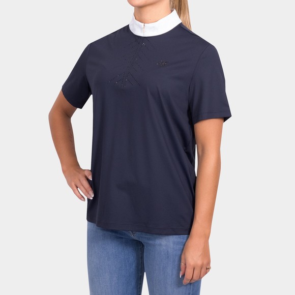 Holland Cooper Womens Blue Windsor Short Sleeve Base Layer #3