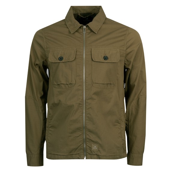 PS Paul Smith Mens Green Zip Overshirt main image