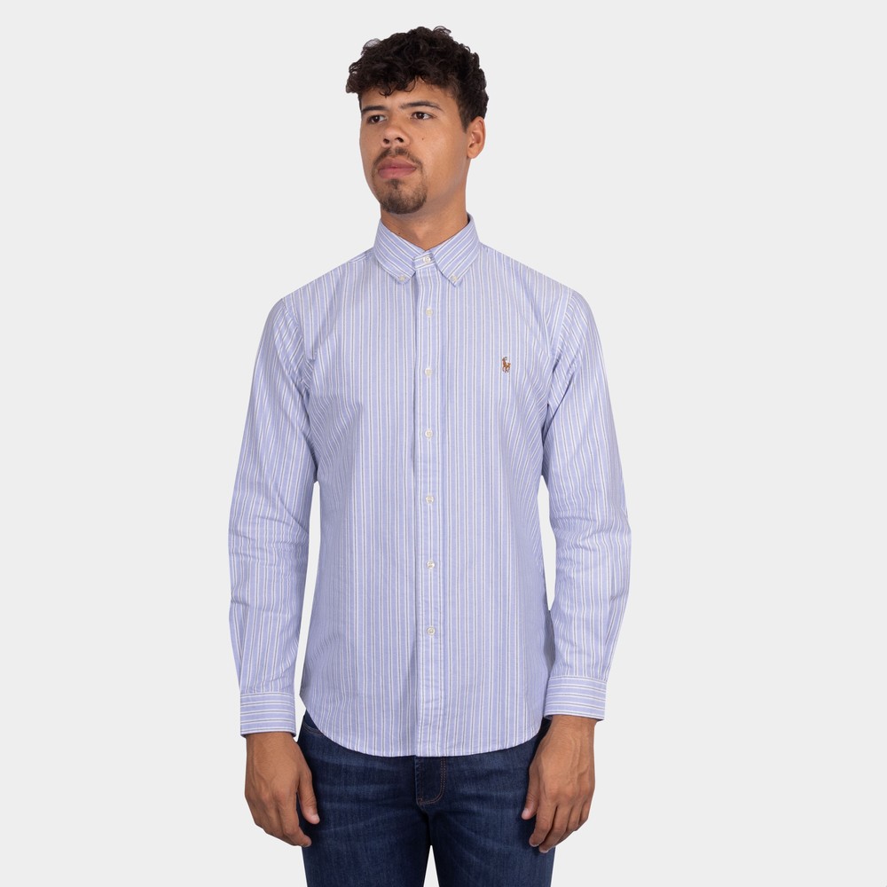 Polo Ralph Lauren Custom Fit Classic Stripe Oxford Shirt | Oxygen Clothing