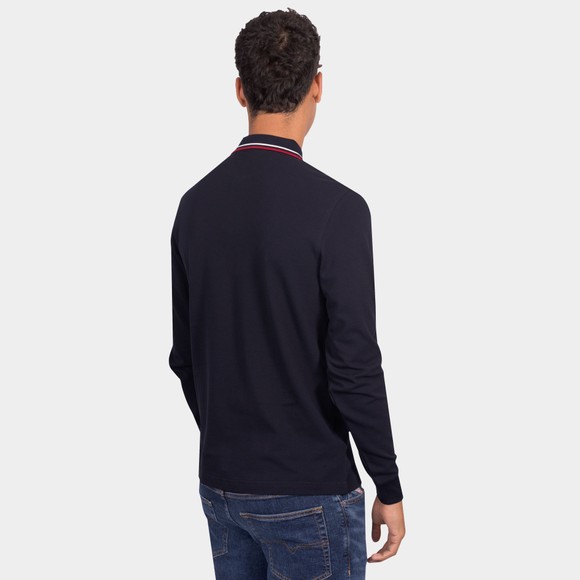 Fred Perry Mens Blue L/S Tipped Polo main image