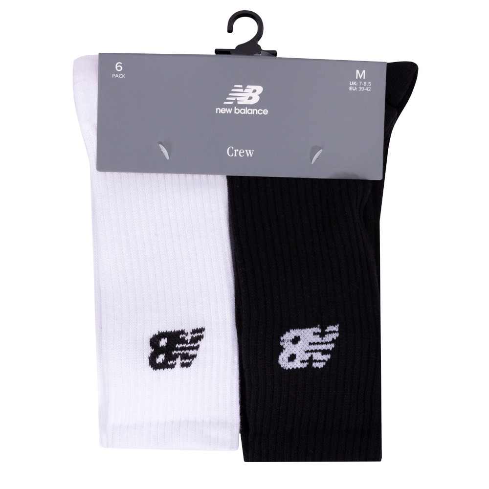 6 Pack Crew Socks