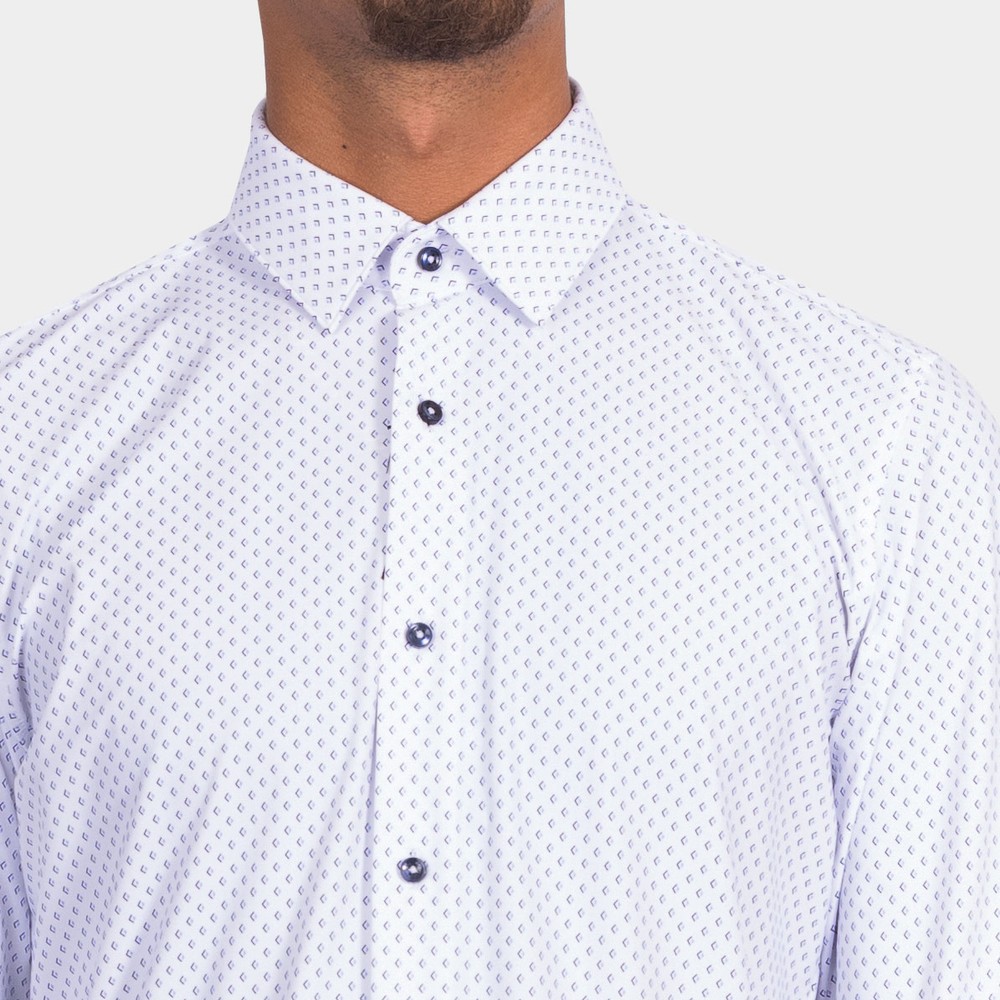 BOSS Formal P Hank S Kent Diamond Print Shirt | Oxygen Clothing