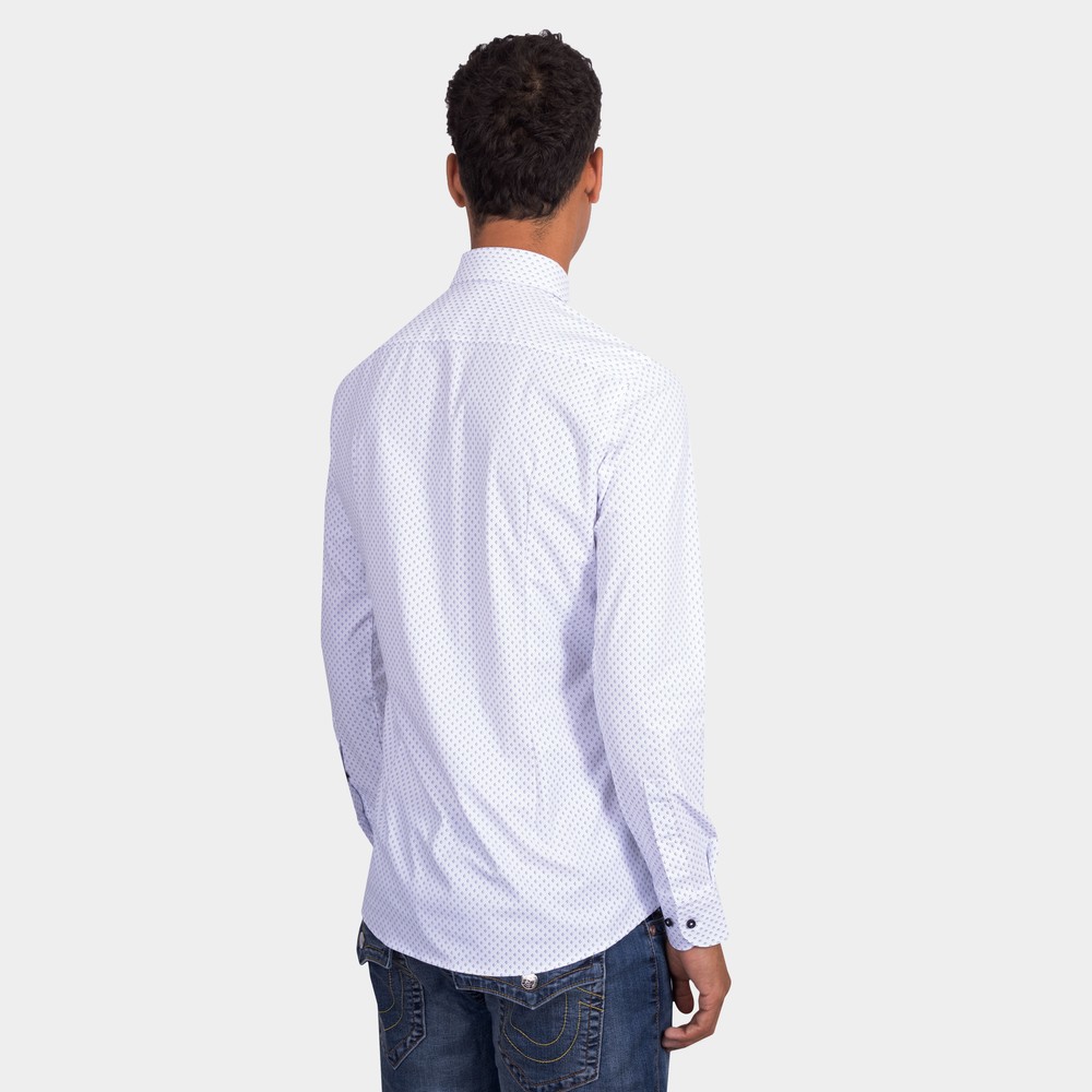 BOSS Formal P Hank S Kent Diamond Print Shirt | Oxygen Clothing